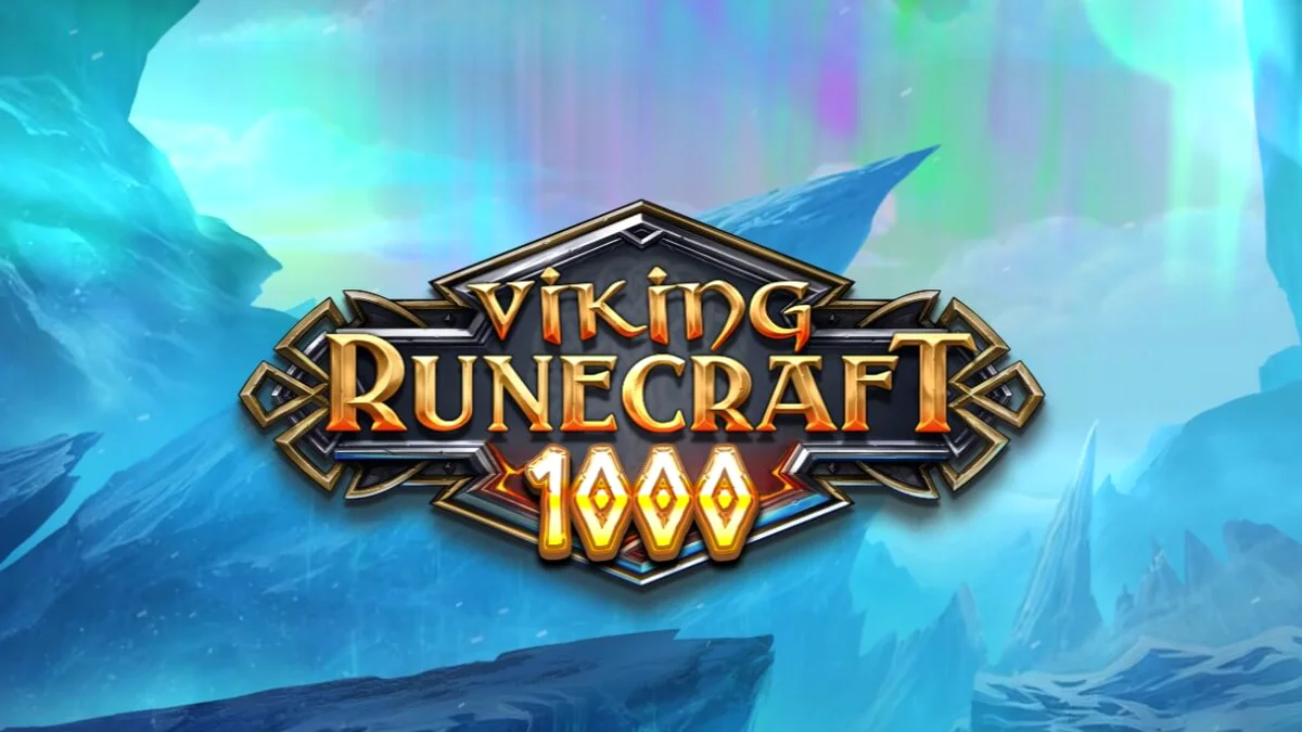 Tela de jogo do slot Viking Runecraft 1000 com temática nórdica
